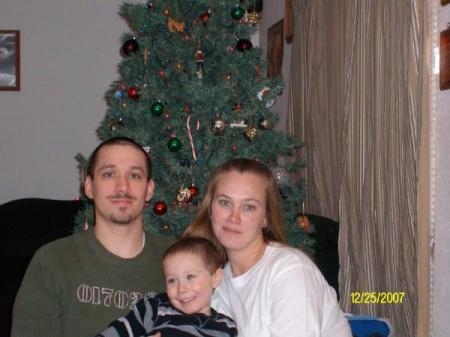 our daughter tiffany her husband and her son