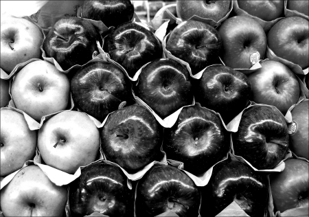 High Contrast of Apples