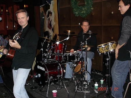 With Jazz drummer Dave Weckl in NYC 2007