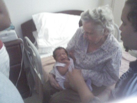 My gran and Ame'ria one week before she passed