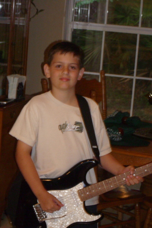 Jake on the electric guitar