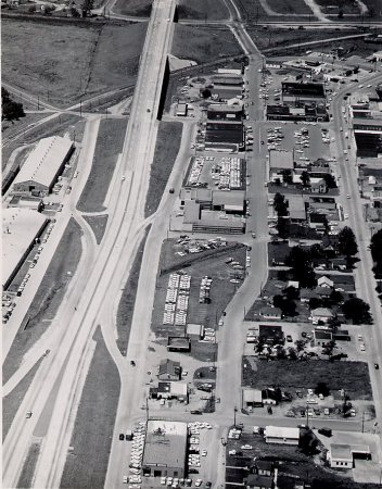 Early 1960's Carrollton. Beltline and I-35.