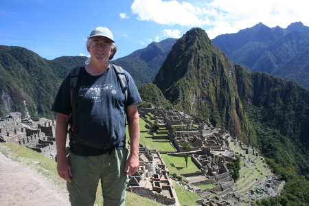 Joe at Machu Picchu, Peru 2011