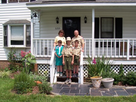 Family  at old house 2004