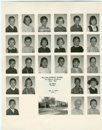 McKinley School - Mrs. Young 2nd Grade 1964