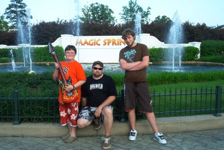 Eric,Steve and Alex at water park in Arkanas