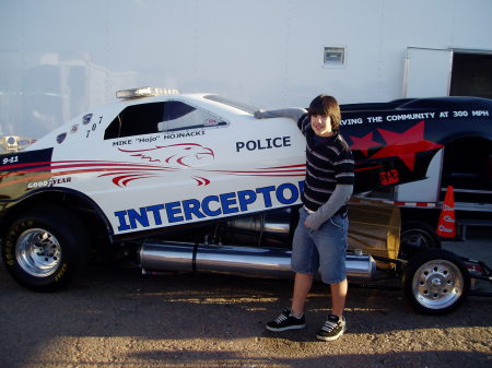 My son at Baytown track