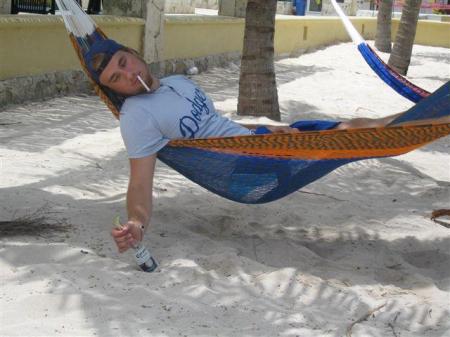 russ in hammock