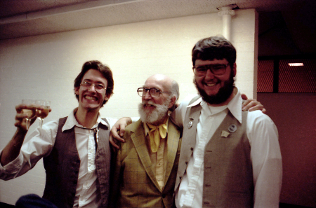 Myself, T. Hee, and Joe Ranft - 1980