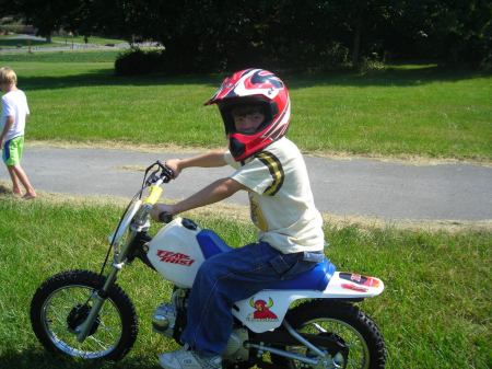 Matt on his beloved dirt bike....2008