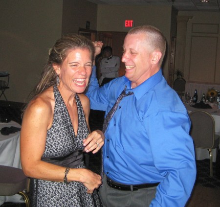Katie and hubby dancing up a storm