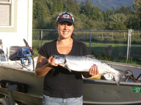 My fiance with her 1st springer this year