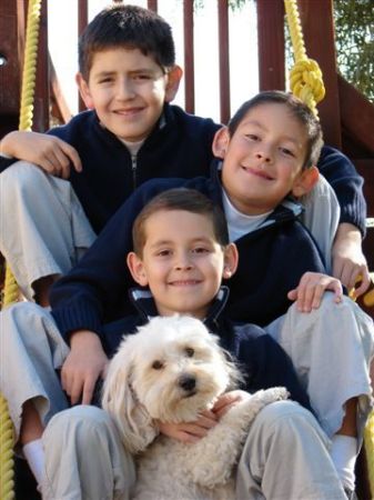 My 3 boys.  Christmas 2007.