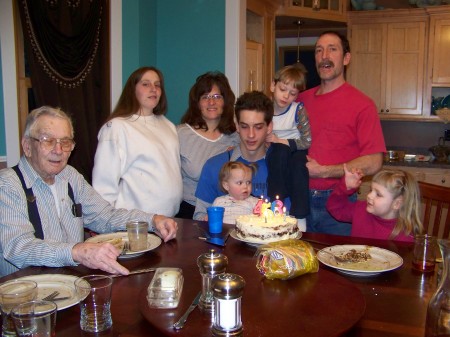 The family with Grandpa