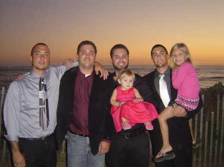 my four sons and two granddaughters