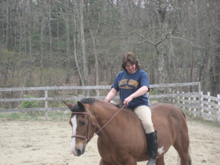 Me riding my horse Nick