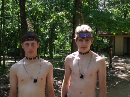 Chad & Gus at Scout Camp 2008