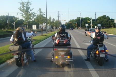 Three bikes of my Amigos in Austin at Rot 2006