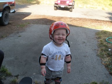 Joseph got a skateboard for is 2nd birthday