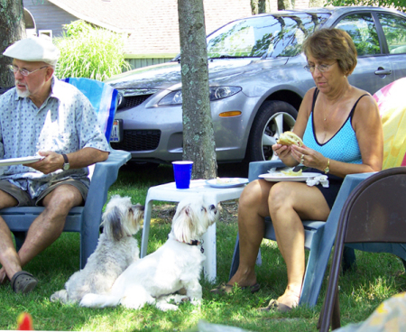 David, Barbara and their Dogs