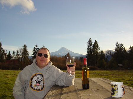 Toasting a day of skiing