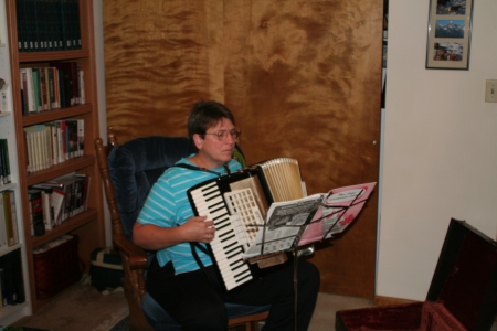 Susie With her first accordion