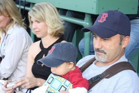 Jackson at his first Red Sox game