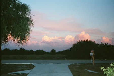 dusk from our driveway