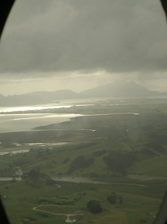 View from tiny plane to Whangarei, NZ 2008