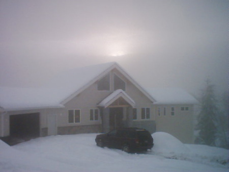 Front Yard after winter snow