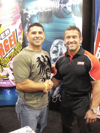 At the Mr. Olympia '08 w/my idol Lee Labrada