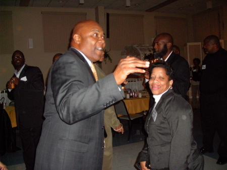 Larry Young '81 and Zina Irvin '82 Cuttin Up