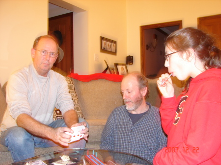 Jim, brother Dennis, and niece Callen