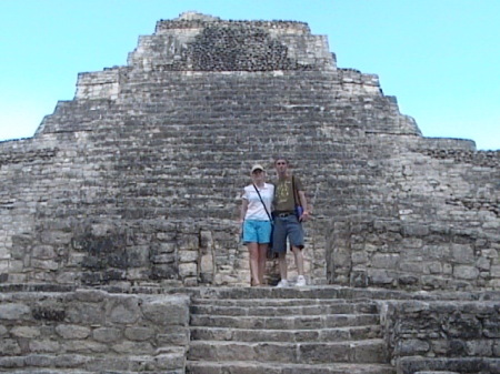 Keith and I at the Mayan Ruins in Mexico