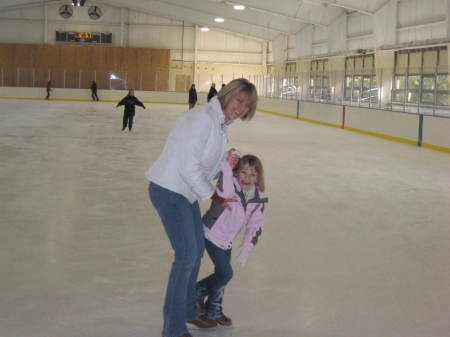 emily & mommy ice skating