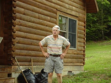 Daddy and the cabin