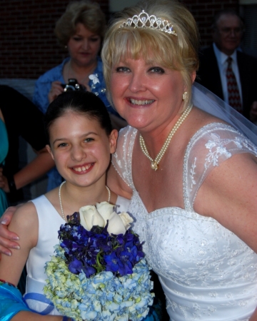 My flower girl Lilly and me