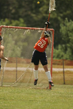 Katie playing LAX