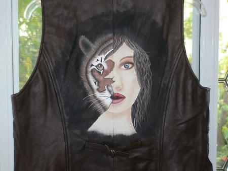 I painted this on my  Vest