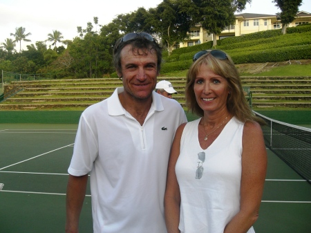 Maui tennis fantasy camp with Mats W.
