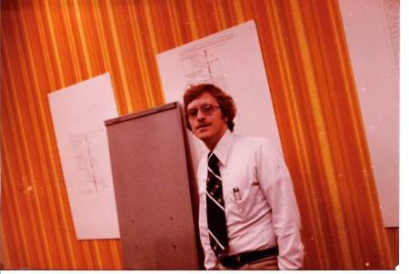 Bob at work in 1977