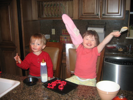 Twins cooking