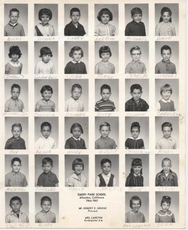 Emery Park Kindergarten 1964-1965