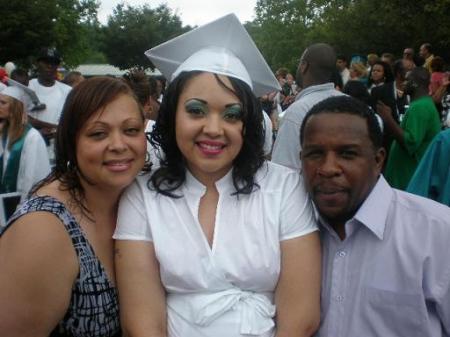 Me my Wife & jasmin at her graduation