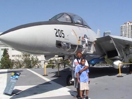 On the Midway fantail... Future Pilot Indoc...