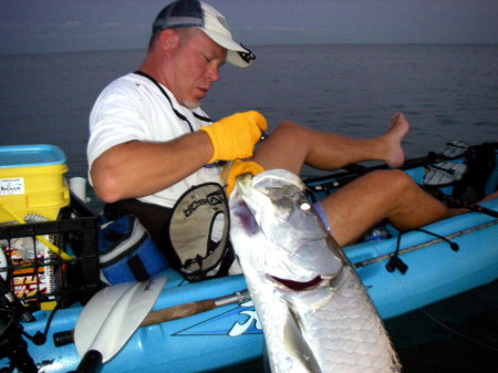 My first kayak Tarpon!  6-08