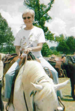 That's me on a horse.