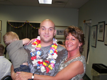 Jason & I at his deployment going away party