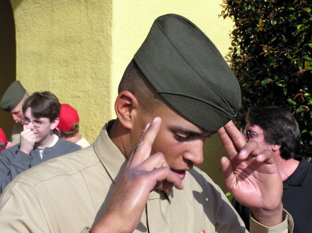 JUSTIN JUST FINISHED BOOT CAMP U.S.M.C.