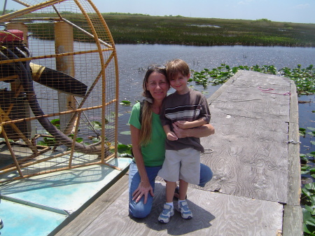 In the Everglades w/ grandson Lucas 2008